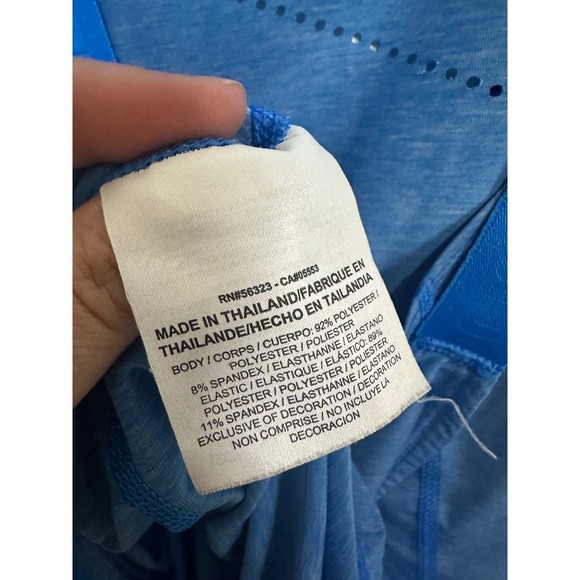 Nike DRI-FIT RacerBack Tank Top Just Do It Shirt Blue Womens Size Small Athletic - Picture 5 of 5